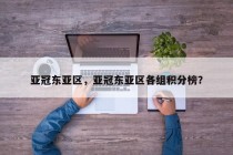 亚冠东亚区，亚冠东亚区各组积分榜？