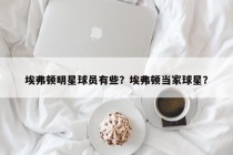 埃弗顿明星球员有些？埃弗顿当家球星？