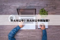 热火对公牛？热火对公牛附加赛？