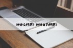 叶诗文经历？叶诗文的经历？