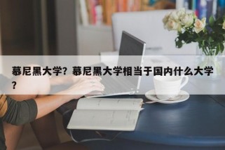 慕尼黑大学？慕尼黑大学相当于国内什么大学？